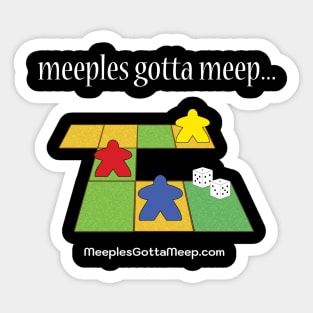 Meeples Gott Meep Sticker